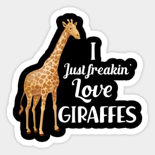 Giraffe - Keep calm and save giraffes Sticker